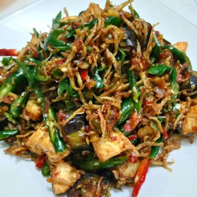 Resep Teri Medan With Tofu Dan Terong Biru Sambal Cabe Ijo Oleh Dapur