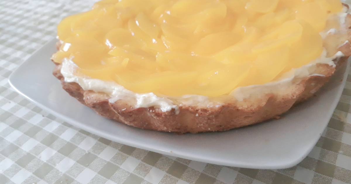 Tarta De Durazno Con Crema 159 Recetas Caseras Cookpad