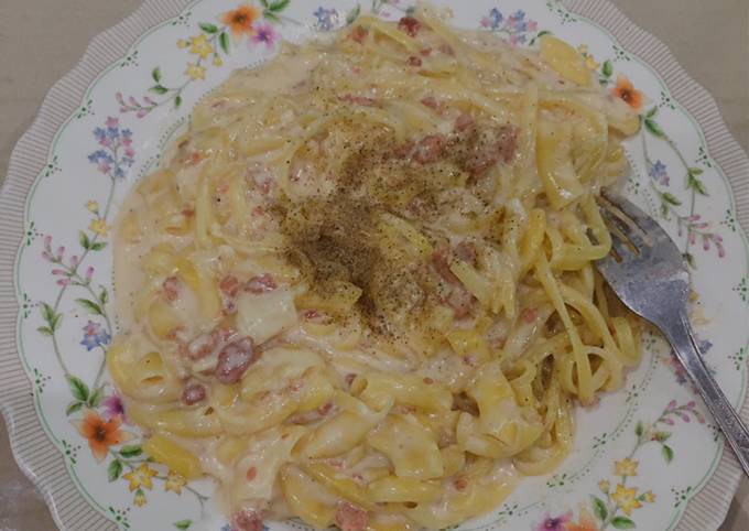 Resep Spaghetti Macaroni Carbonara Oleh Alifia Ermaya Cookpad