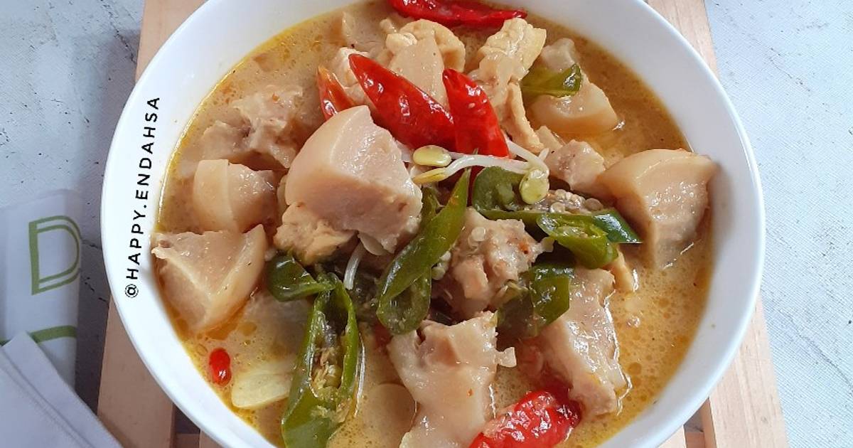 Resep Kikil Masak Lombok Ijo Oleh Happy Endahsa Happy End Cookpad