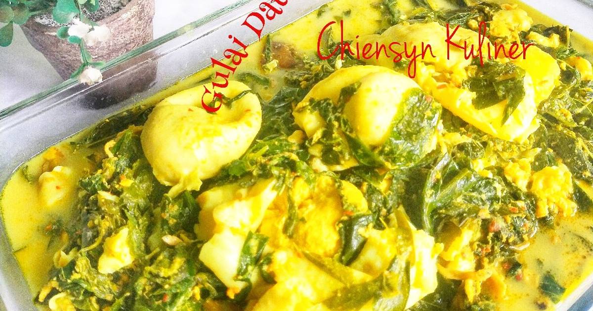 Resep Gulai Daun Singkong Telur Oleh Chiensyn Kuliner Cookpad