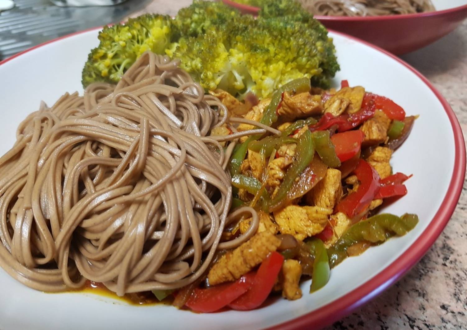 Fideos Soba Con Verduras Agridulces Y Picantes Receta De Cocina Con