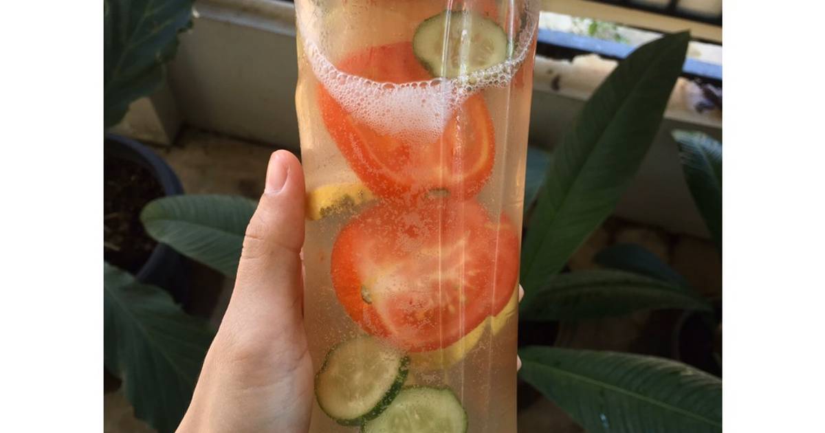 Resep Infused Water Lemon Tomat Timun Madu Oleh Ifani Amalia