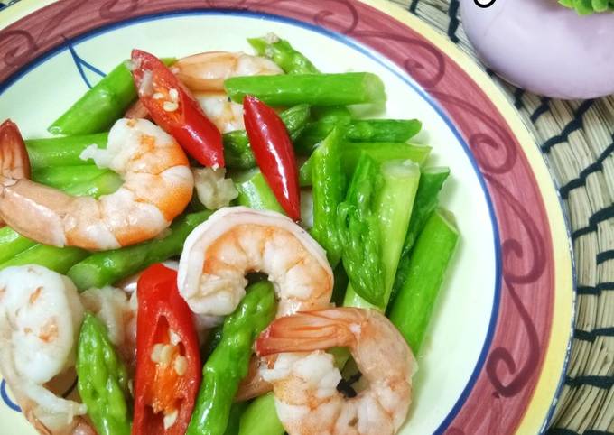 Resipi Asparagus Goreng Udang Oleh Jemilah Tukimin Cookpad