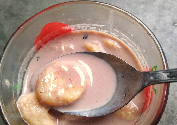 Resep Pisang Susu Cokelat Oleh Saluna Mahira Cookpad