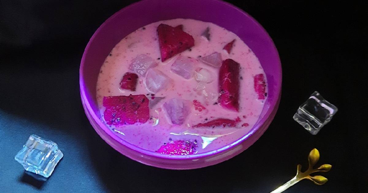 Resep 791 Es Buah Naga Nata De Coco Oleh Dapur Ibuk Kayana Cookpad