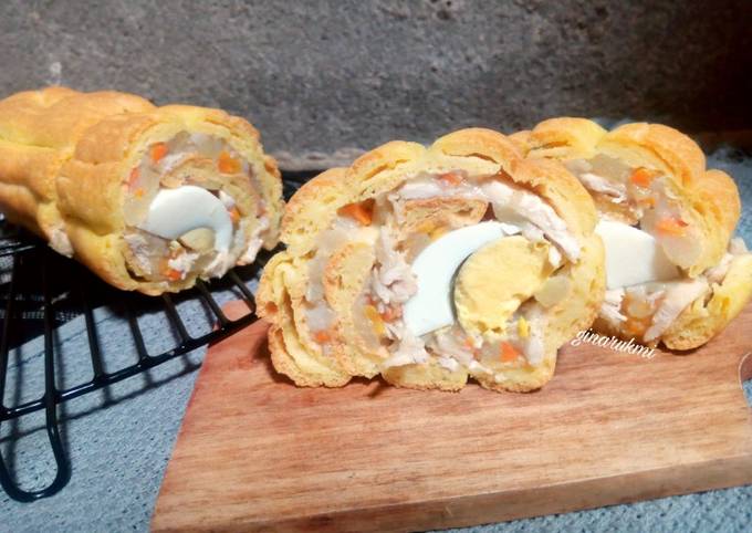 Resep Sus Roll Kue Soes Roll Sus Gulung Isi Ragout Oleh Gina Rukmi