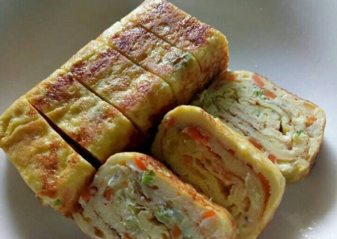 Resep Tamagoyaki Telur Gulung Korea Oleh Rose Hally Cookpad