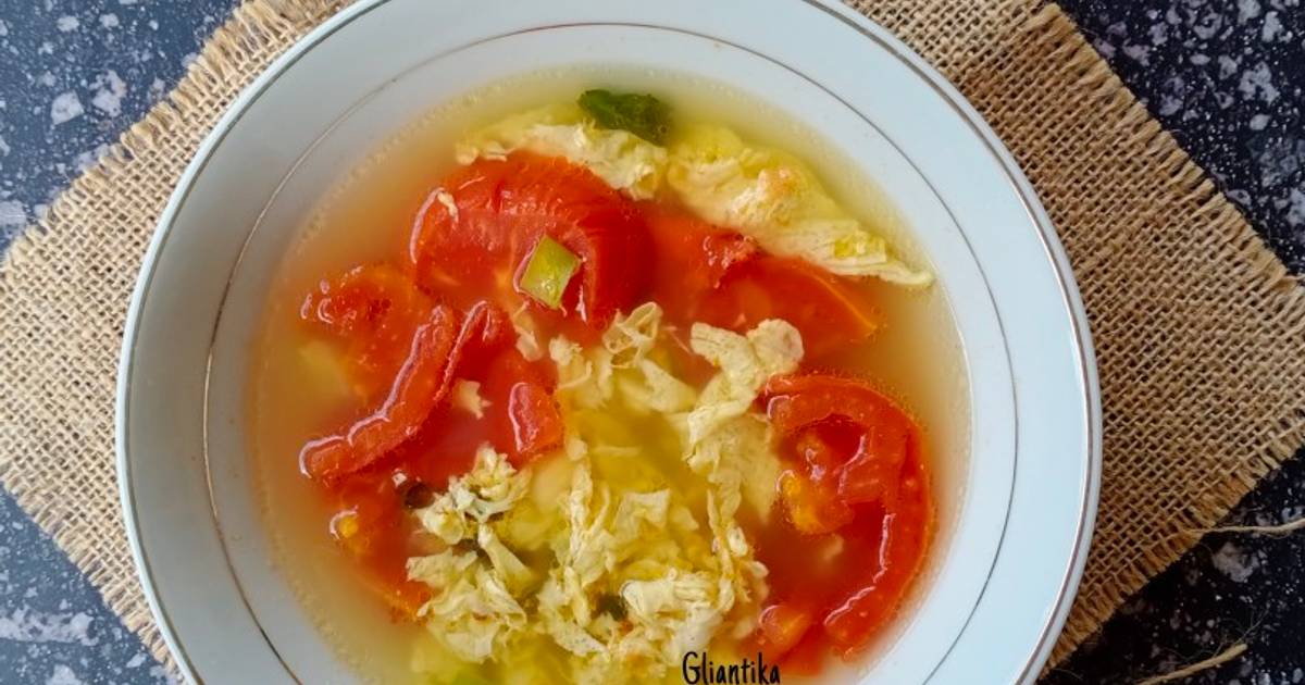 Resep Tan Hua Tang Sup Tomat Telur Oleh Glian Tika Cookpad