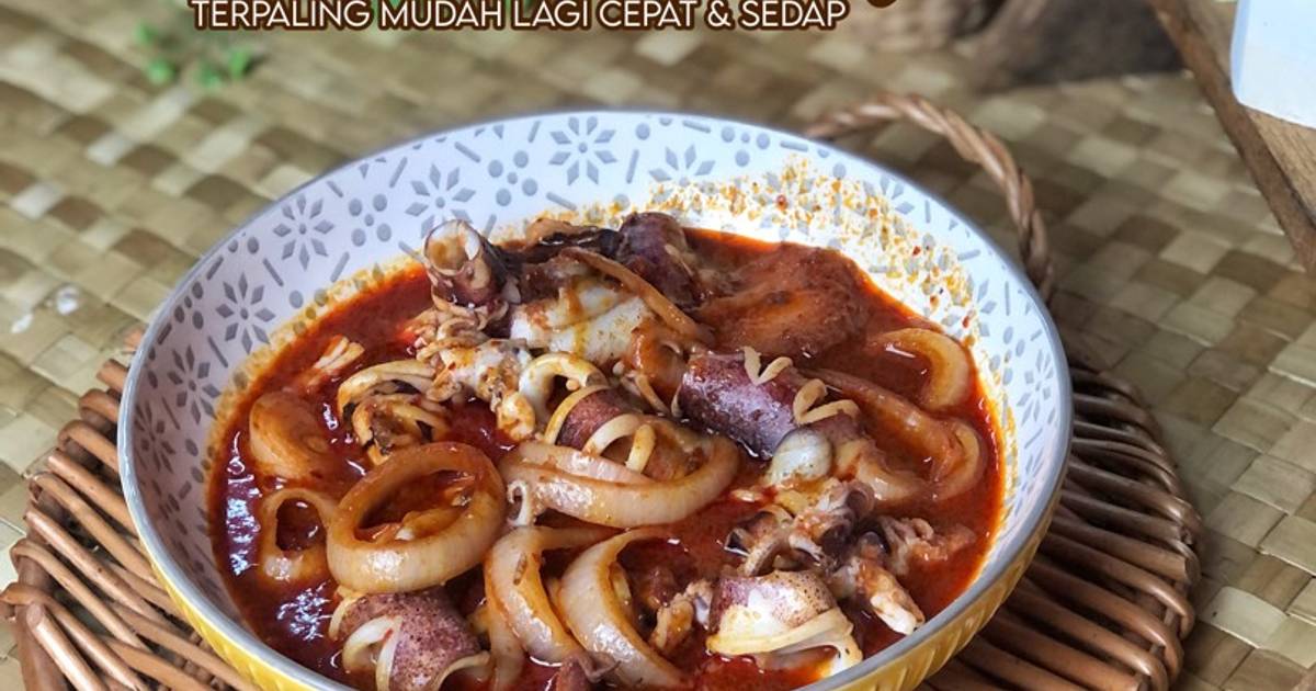 Resipi Sambal Sotong Terpaling Mudah Oleh Salina Jalaludin Cookpad