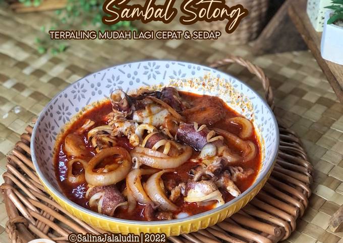 Resipi Sambal Sotong Terpaling Mudah Oleh Salina Jalaludin Cookpad