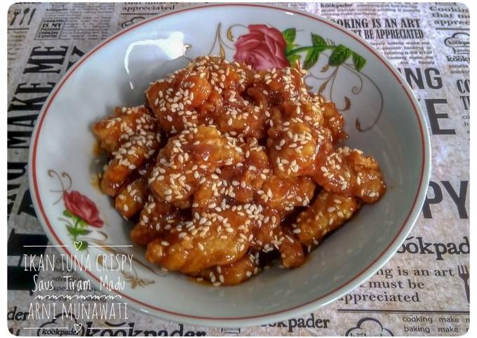 Resep Ikan Tuna Crispy Saus Tiram Madu Oleh Arni Munawati Cookpad