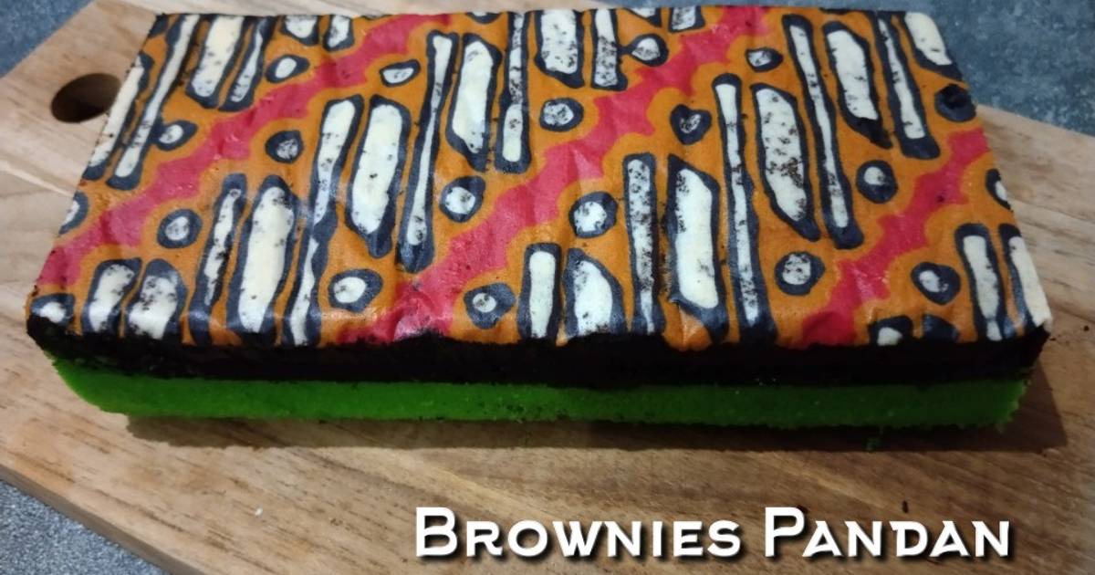 Resep Brownies Pandan Batik Kukus Oleh Selera Ummi Cookpad