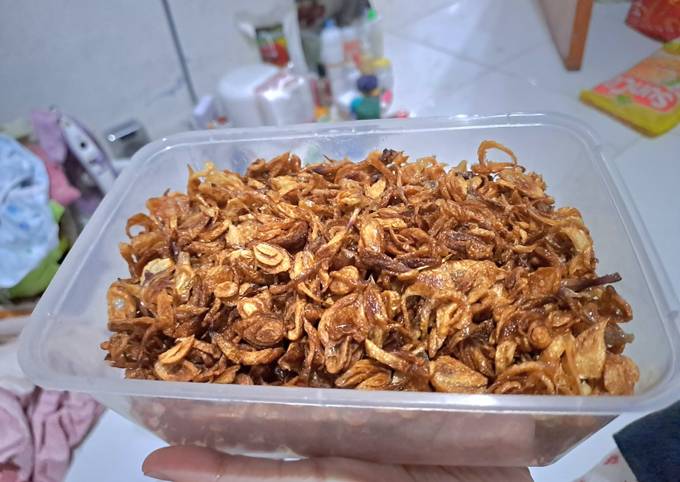 Resep Bawang Goreng Enak Garing Crispy Tidak Memes Oleh Bunda