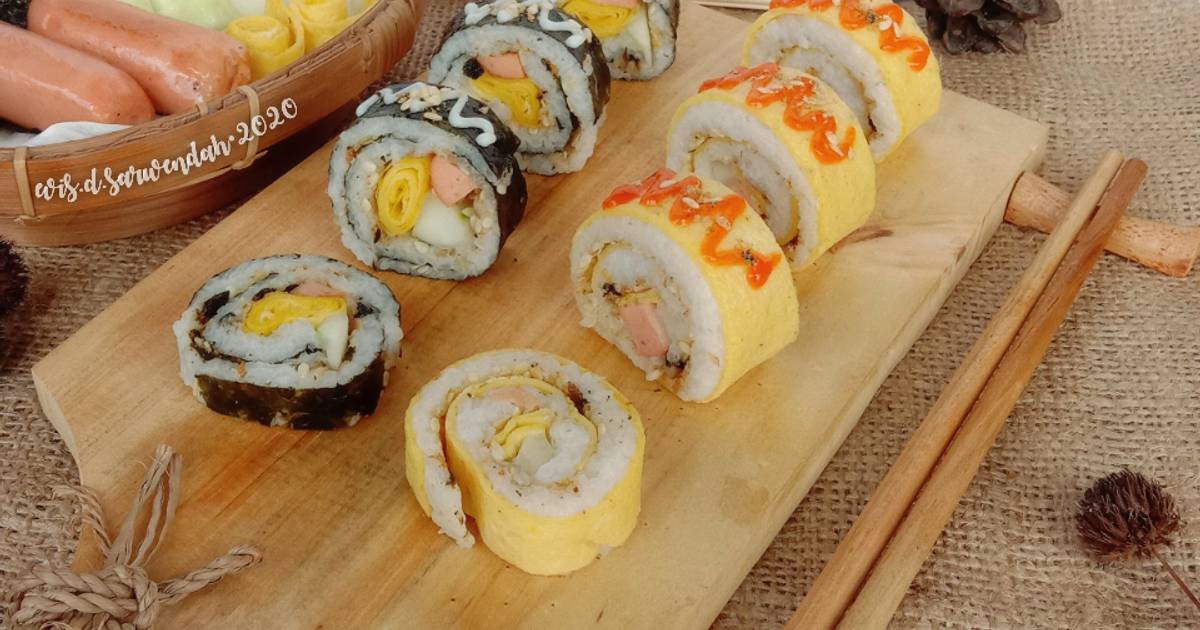 Resep Gulung Sushi Telur Gulung Sosis Enak Dan Sederhana Ala