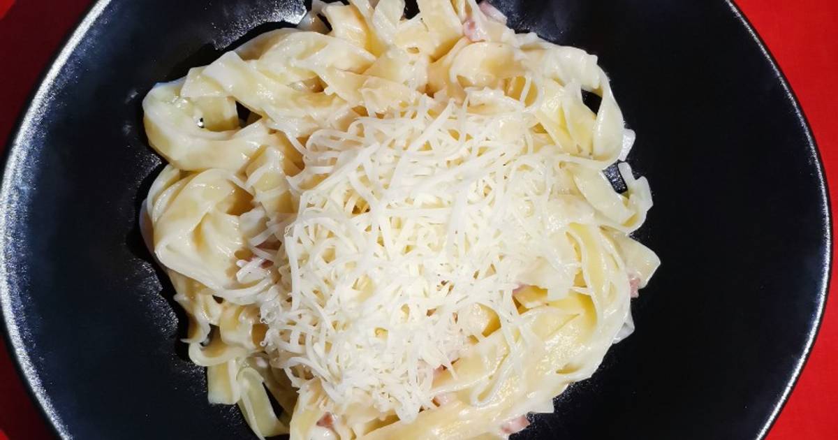 Baconos Sajtsz Szos Fettuccine Hajd Oszk Rn P R Mariann Receptje