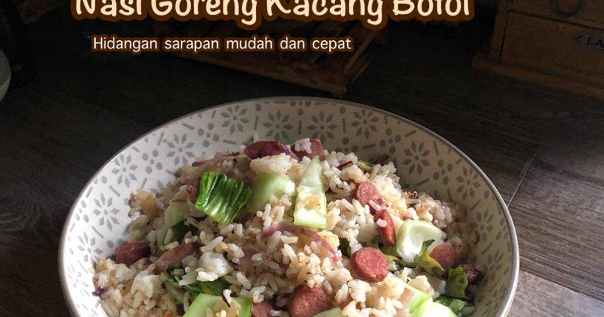 Resipi Nasi Goreng Kacang Botol Oleh Salina Jalaludin Cookpad