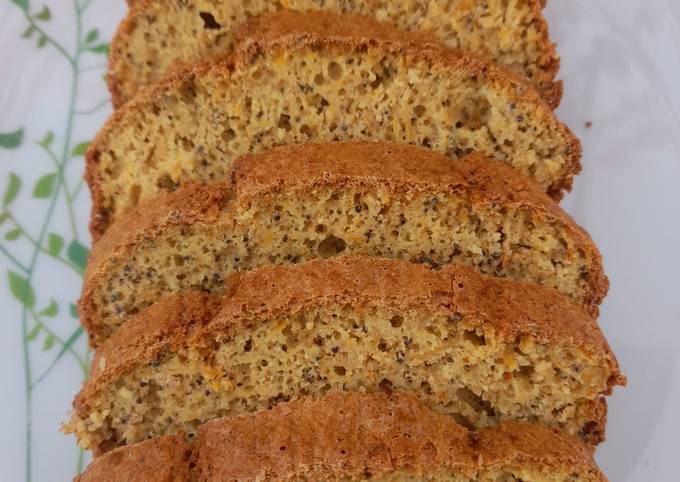 Budín de avena naranja zanahoria y semillas de amapola Receta de