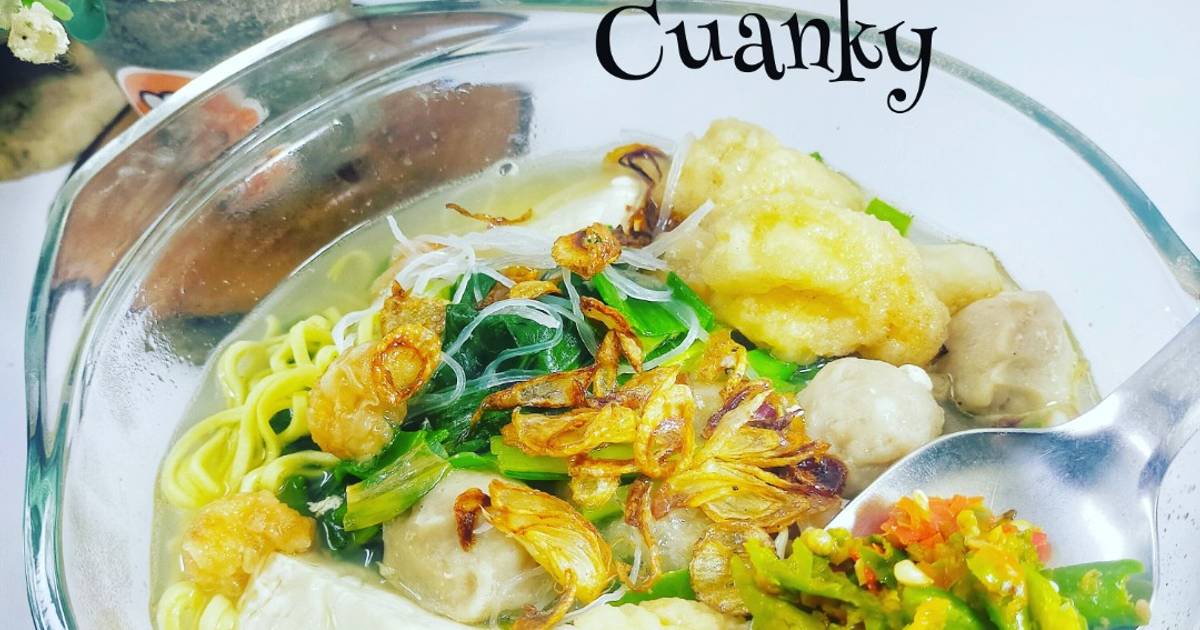 Resep Bakso Cuanky Oleh Chiensyn Kuliner Cookpad