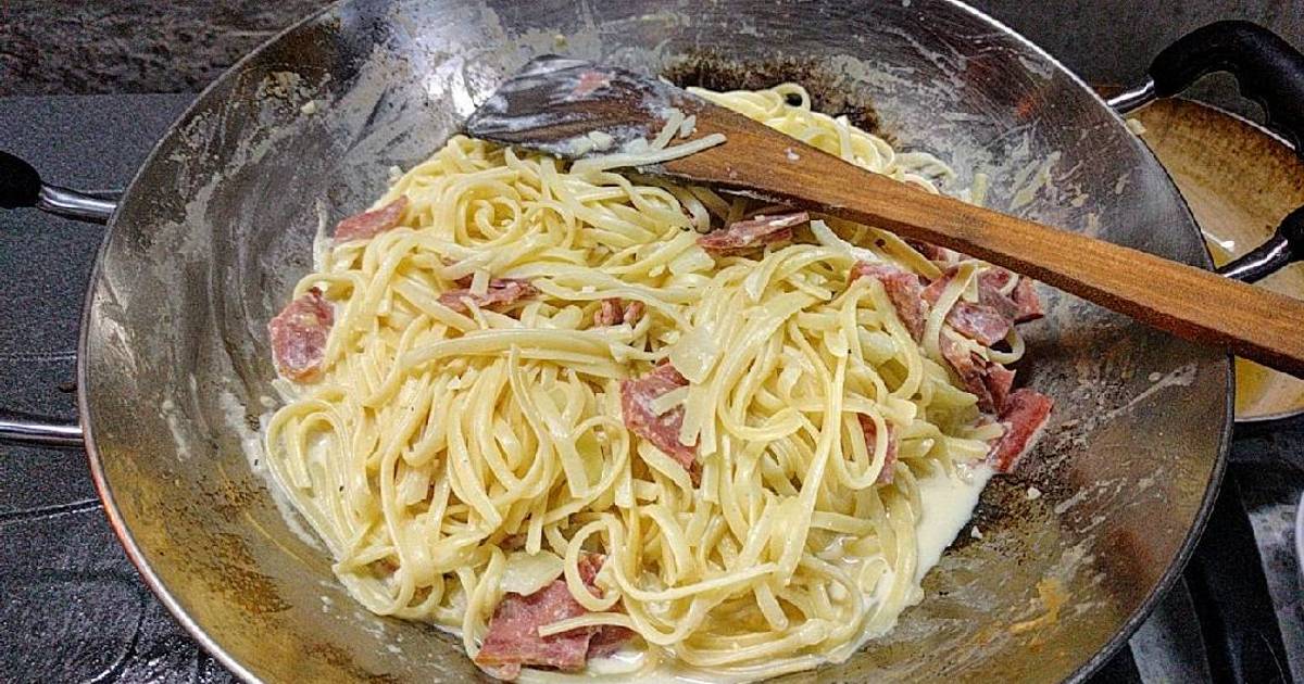 Resep Fettucini Carbonara Oleh Cica KA Cookpad