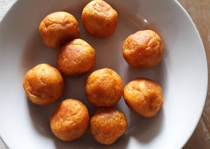 Resep Bola Bola Ubi Kuning Goreng Oleh Kitchenkoe Cookpad