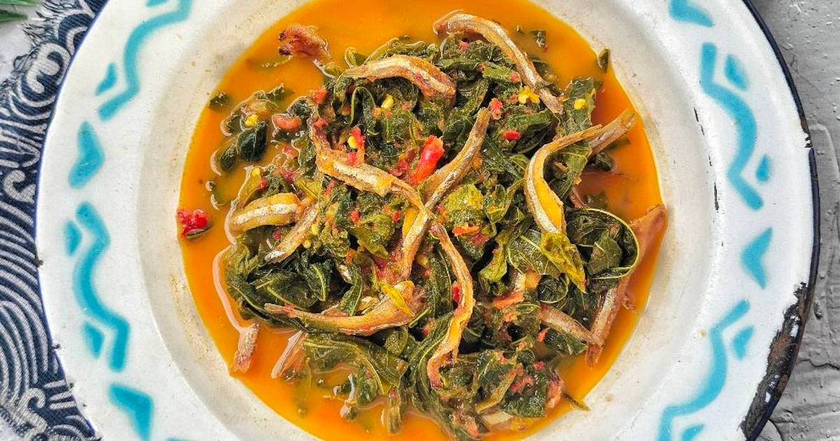 Resep Gulai Daun Singkong Ikan Teri Oleh Ayu Mama Aura Cookpad