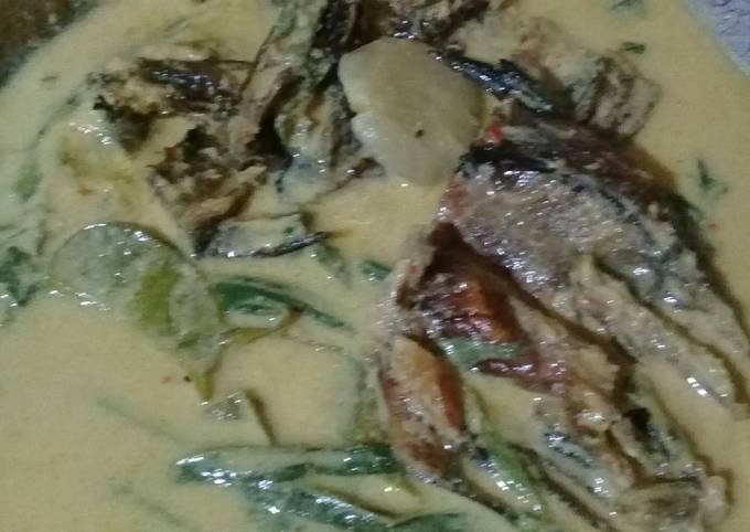 Resep Gulai Pucuk Ubi Campur Jengkol Dan Ikan Salai Oleh Vhie