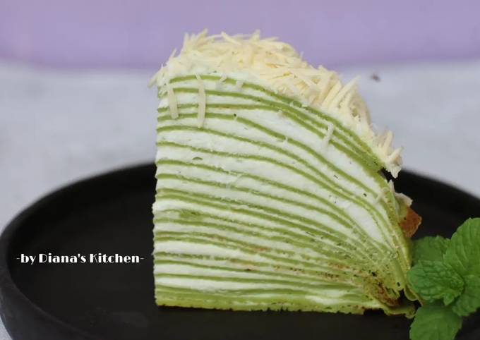 Resep Matcha Mille Crepe Oleh Diana Nurjanah Cookpad