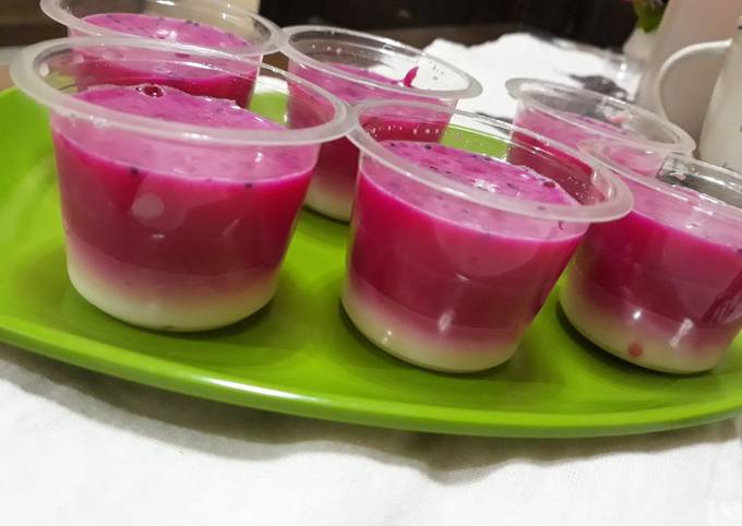 Resep Puding Susu Buah Naga Oleh Rrrsuryaaaa Cookpad