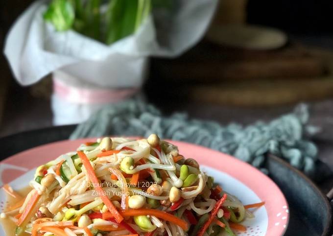 Resipi Salad Enoki Timun Sejuk Oleh Dapur Yusfarisyia Cookpad