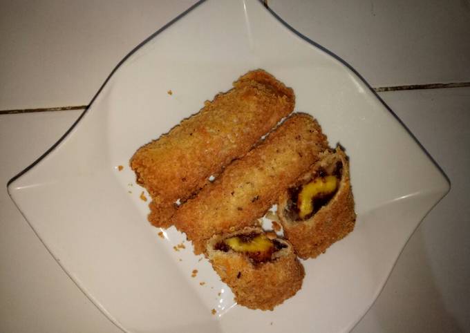 Resep Roti Tawar Goreng Isi Pisang Coklat Oleh Rien Anisa Cookpad