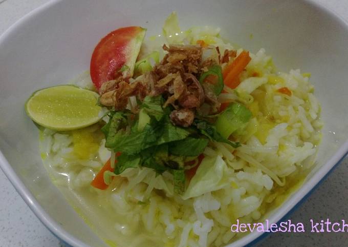 Resep Nasi Soto Sayuran Oleh Devalesha Kitchen Cookpad