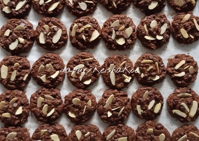 Resep Almond Chocolate Chips Cookies Dapur KeishaKoe Oleh Mom S Kei