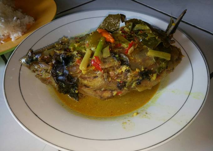 Resep Kepala Ikan Kuah Bumbu Kuning Asam Pedas Oleh Ibuk Alfa Yaya