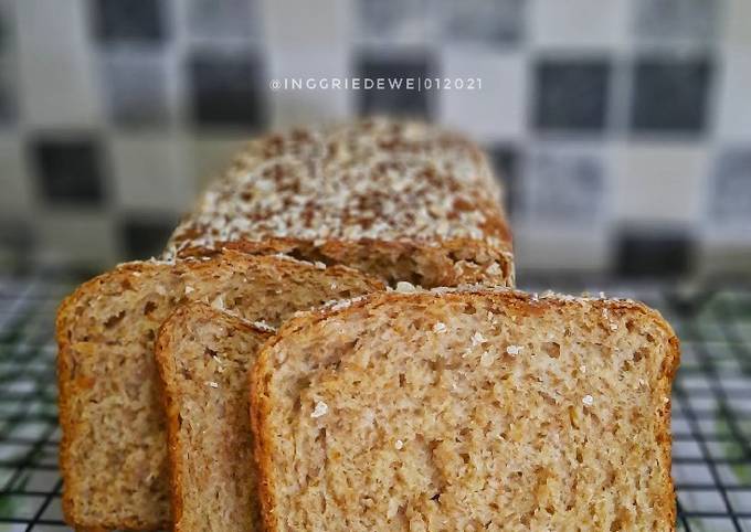 Resep Roti Tawar Gandum Tanpa Telur Oleh Inggried Wedhaswary Cookpad