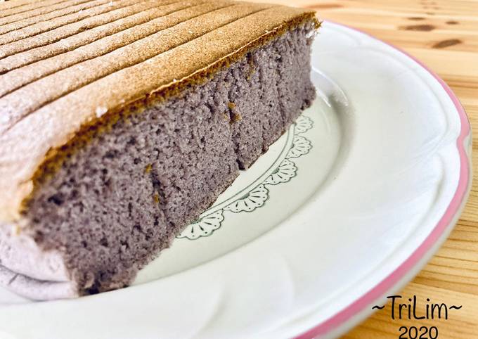 Resep Ogura Ubi Ungu Dengan Santan Taro Ogura Cake With Coconut Milk