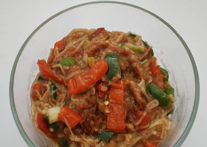 Resep Tumis Jamur Enoki Kornet Mudah Oleh Nia Junaidi Cookpad