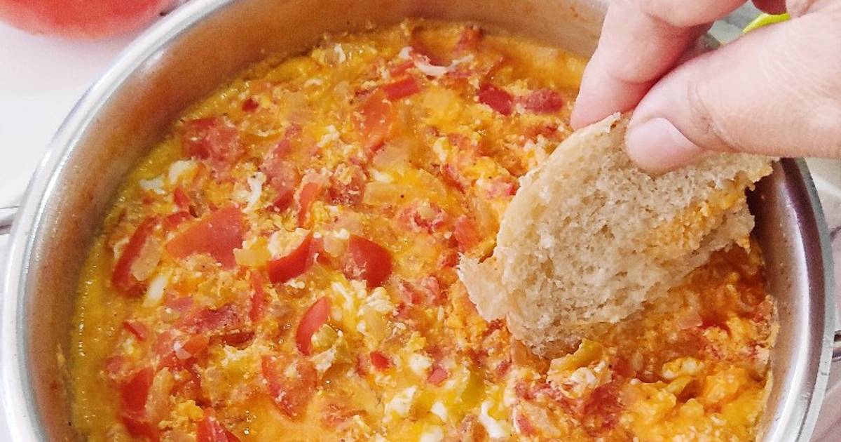 Resep Menemen Turkish Scrambled Eggs Oleh Heti Cookpad