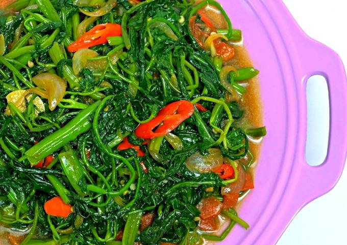 Resep Tumis Kangkung Saus Tiram Ala Resto Tips Agar Warnanya Hijau