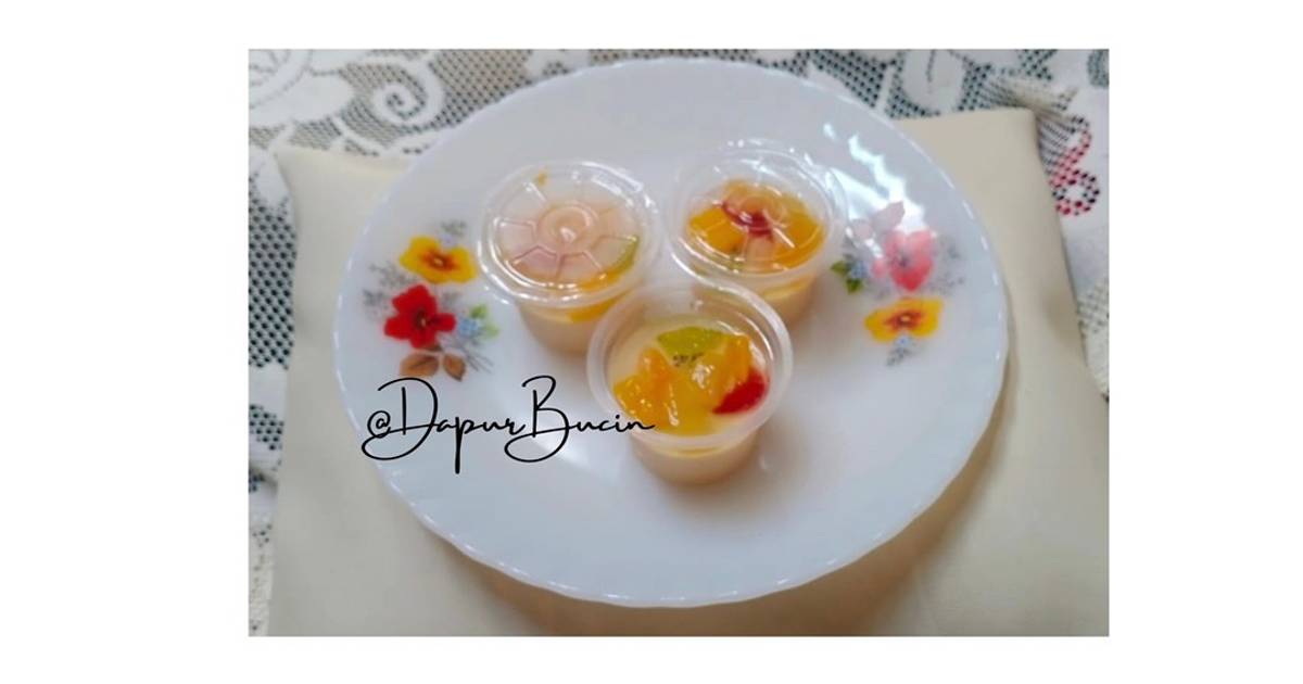 Resep Puding Susu Sutra Topping Buah Oleh DapurBucin Cookpad