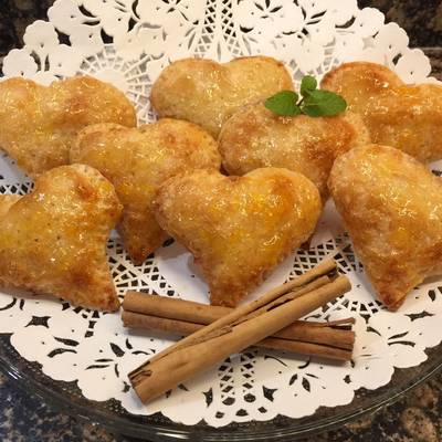 Corazones De Hojaldre Rellenos De Mermelada De Fresa Sin Gluten Sin