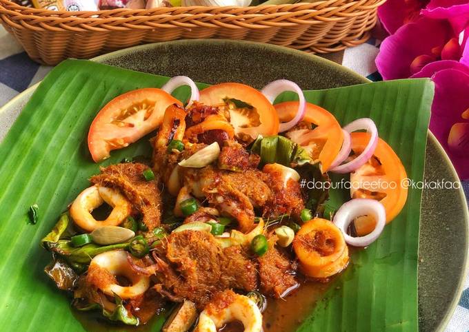 Resipi Sotong Bakar Sambal Petai Jeruk Oleh Kakak Faa Cookpad