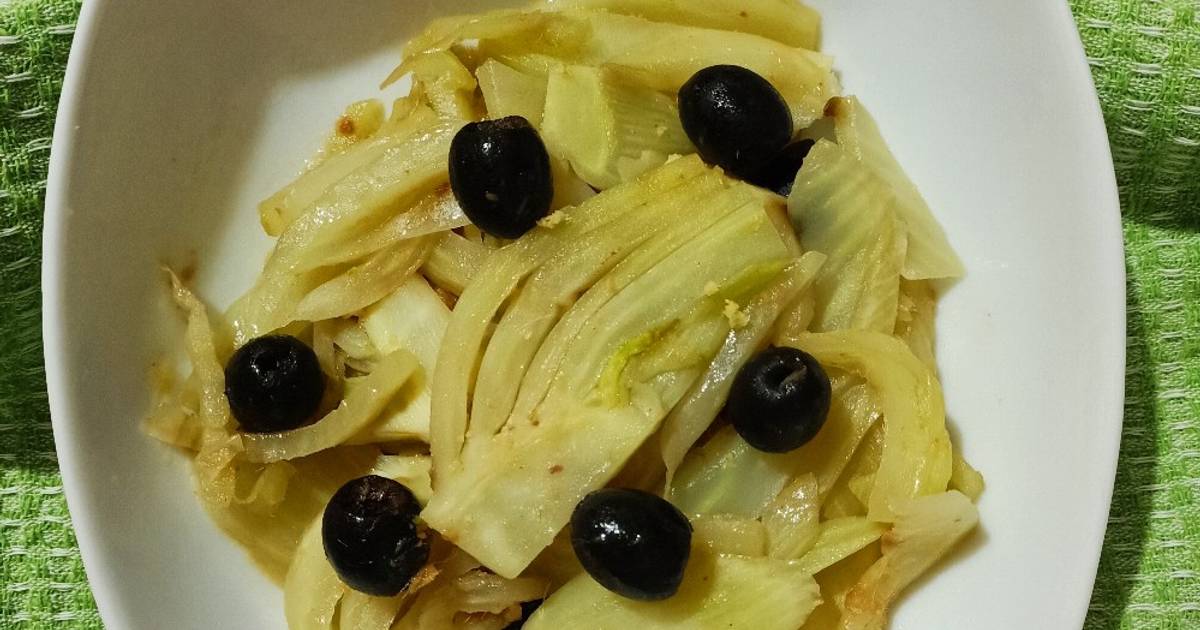 Ricetta Finocchi In Padella Con Alici E Olive Di Mary S Cooking Cookpad