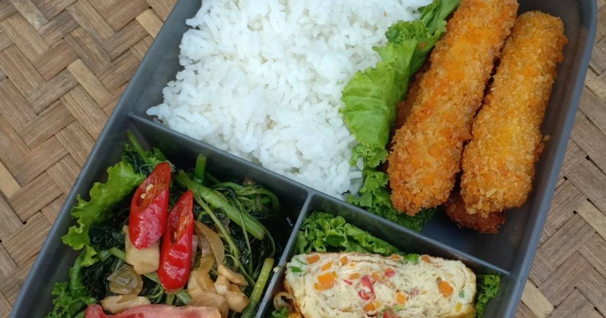 Resep Bekal Nasi Gulung Telur Dadar Enak Dan Mudah Cookpad