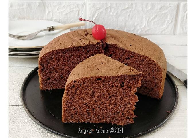 Resep Basic Chocolate Sponge Cake No Butter No Oil No Milk Oleh