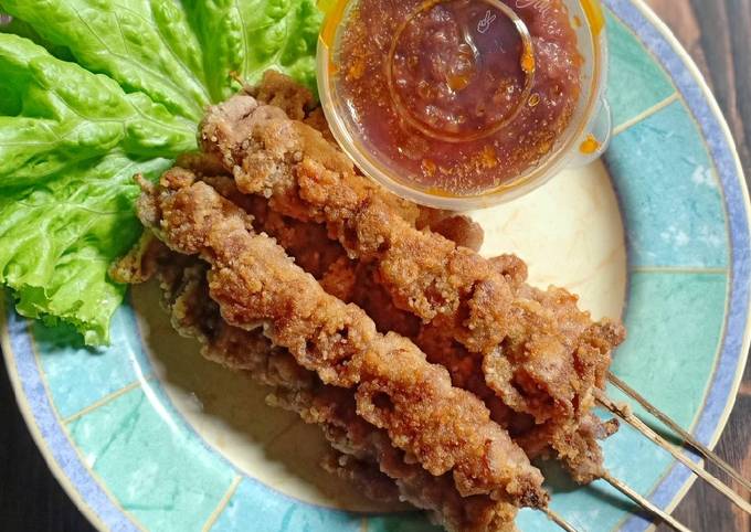 Resep Sate Usus Krispi Oleh Oknisa Carolina Cookpad