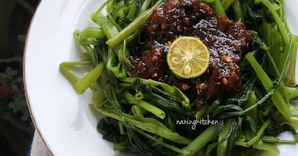 Resep Kangkung Sambal Brambang Asem Oleh Naningkitchen Cookpad