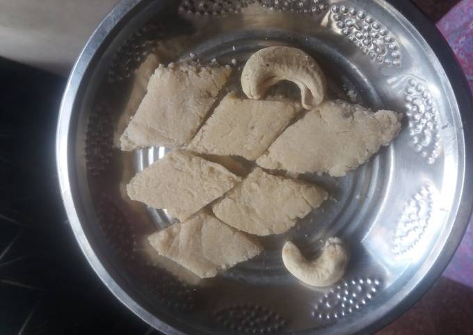 Kaju Katli Recipe By Dhivya Sakthi Cookpad