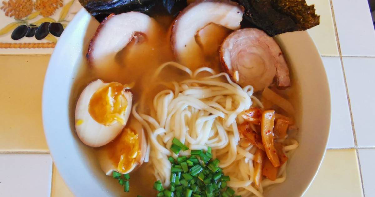 Soupe Ramen Au Porc De Goldriever Cookpad