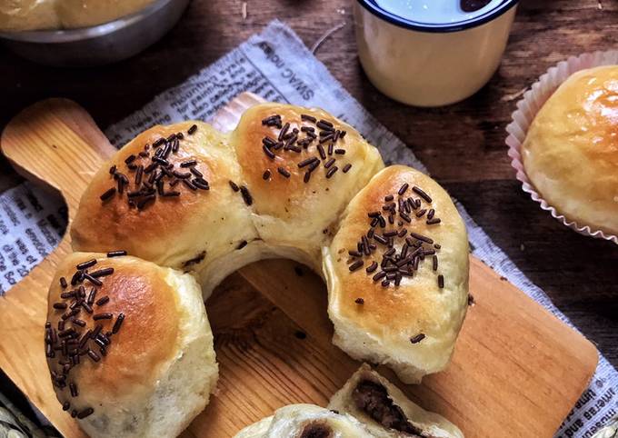 Resep Roti Sobek Isi Coklat Milo Oleh Frielingga Sit Cookpad